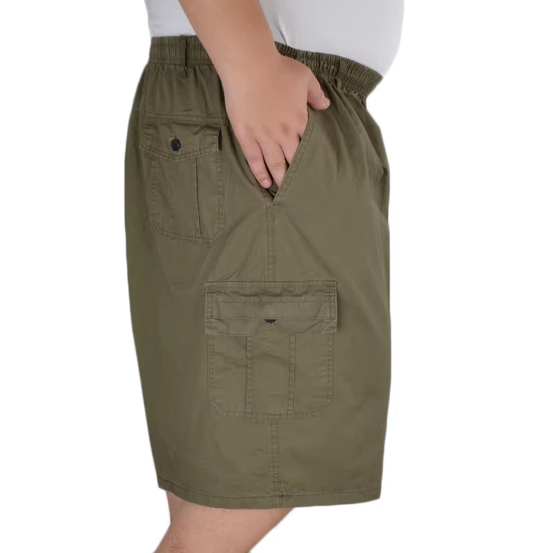 Big Size Men'S Summer Casual Shorts plus Size Loose Middle-Aged Oversized Cotton 8XL 7XL 6XL Large Size 11XL 12XL Men Shorts