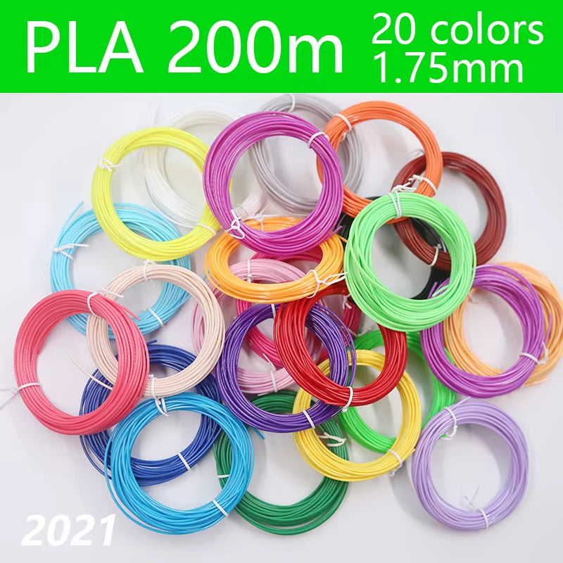 Filament 1.75Mm for 3D Pen 20/ 30 Colors Brilliant Color Filament ABS / PLA/ PCL No Smell Safety Plastic 3D Print Pen Filament