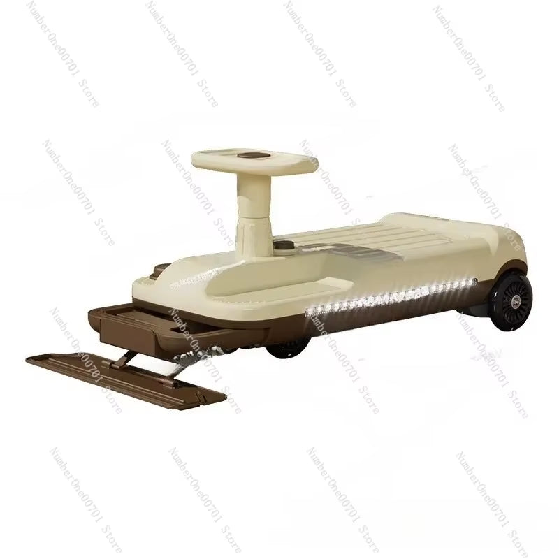New Children'S Electric Twisting Car, Adults Can Sit, Charge, Anti-Rollover, Go-Kart, Mopping and Drifting Car