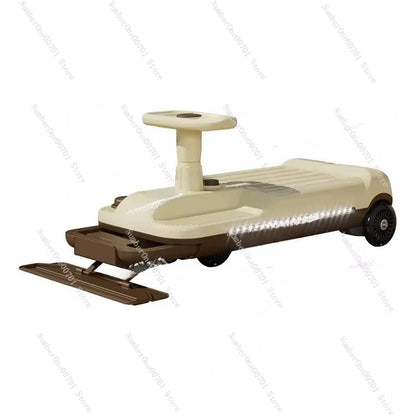 New Children'S Electric Twisting Car, Adults Can Sit, Charge, Anti-Rollover, Go-Kart, Mopping and Drifting Car