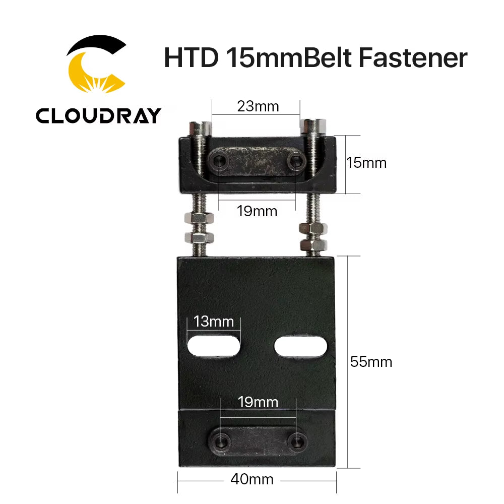 Belt Fastener for Width 15MM Open-Ended Timing Belt Transmission Belts for X/Y Axis Hardware Tools Machine Parts