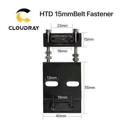 Belt Fastener for Width 15MM Open-Ended Timing Belt Transmission Belts for X/Y Axis Hardware Tools Machine Parts