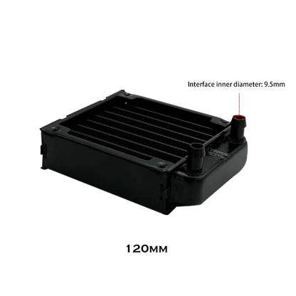G1/4'' Aluminum Radiator for PC Water Cooling Computer Case GPU CPU RAM Cooler Fan Heatsink 60/80/90/120/240/360Mm Black/White