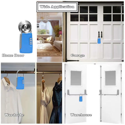 High Quality Hidden Key Safe Box 4-Digital Password Combination Lock with Hook Mini Metal Secret Box for Home Villa Caravan