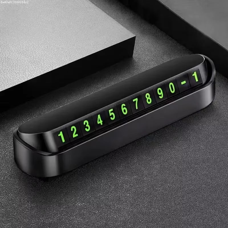 Car Phone Number Card Temporary Parking Card Plate Telephone Number Car Park Stop Automobile Accessories Car-Styling
