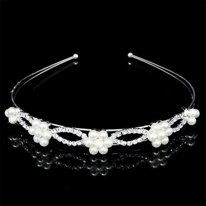 Princess Crystal Tiaras and Crowns Headband Kid Girls Love Bridal Prom Crown Wedding Party Accessiories Hair Jewelry
