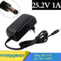 25.2V 1000Ma 1A 5.5*2.1Mm Universal AC DC Power Supply Adapter Wall Charger for Lithium Battery Pack EU/AU/US/UK Plug