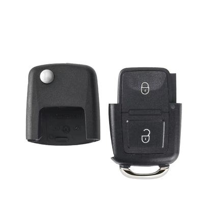 2 Buttons Remote Flip Folding Car Key Shell for VW Volkswagen MK4 Bora Golf 4 5 6 Passat Polo Bora Touran