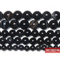 Natural Stone Black Stripe Onyx Agate round Loose Beads 4 6 8 10 12MM Pick Size for Jewelry Making