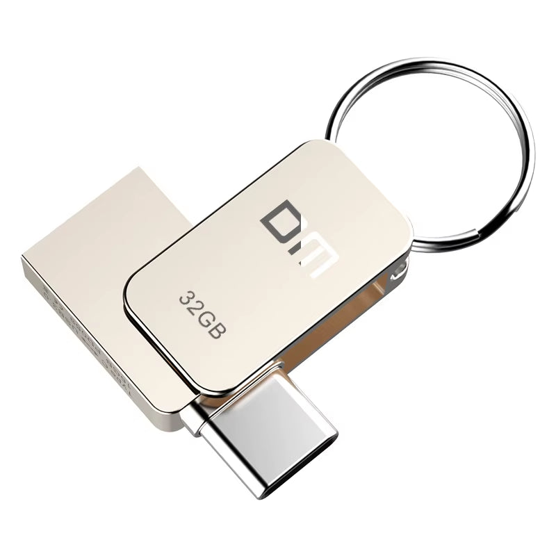 PD059 USB Flash Drive 32GB OTG Metal USB 3.0 Pen Drive Key 64GB Type C High Speed Pendrive Mini Flash Drive Memory Stick