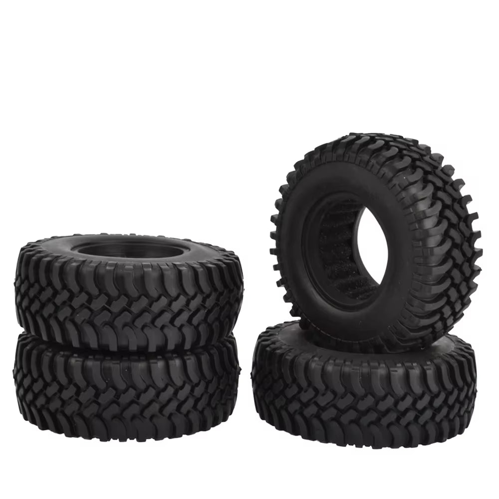 4PCS 100Mm 1.9 Inch Rubber Tires with Foam Inserts for 1:10 RC Rock Crawler Axial SCX10 D90 D110 Tamiya CC01 1.9 Inch Tyres