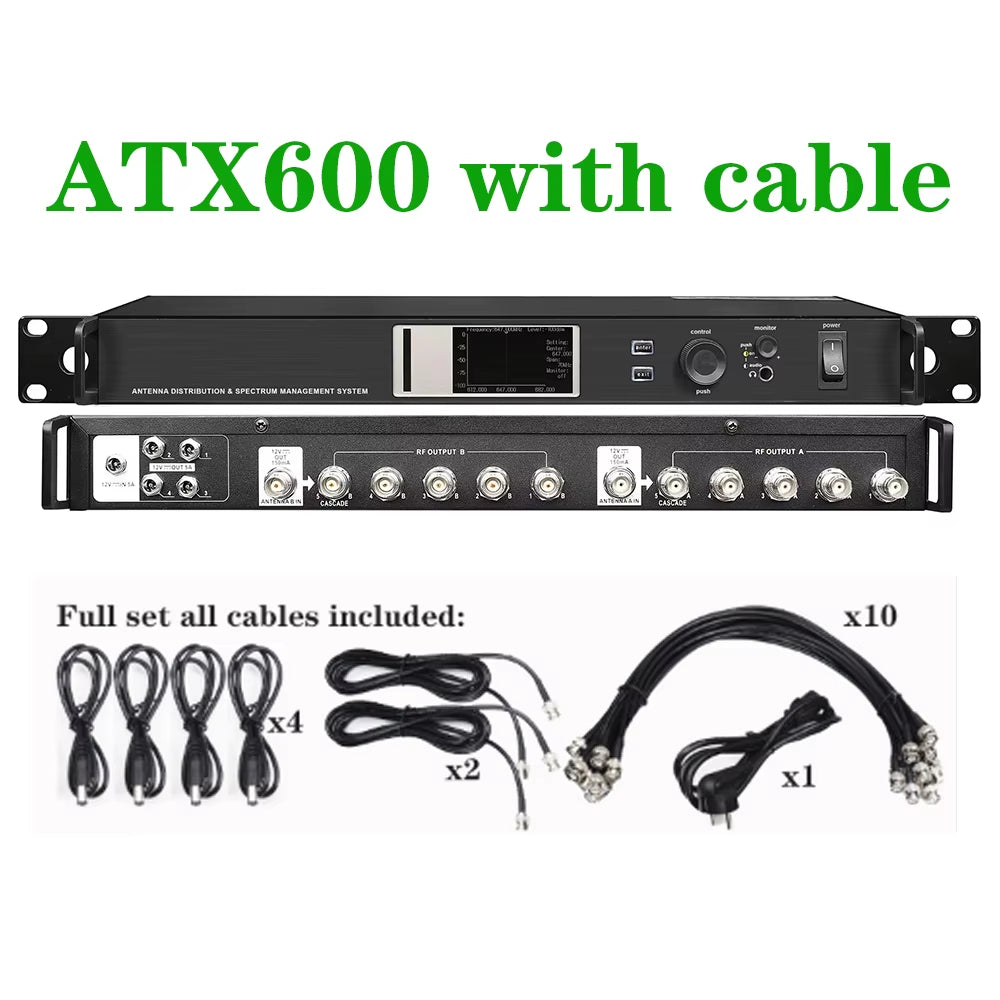 AXT600 UA874 Antenna Distribution System with Spectrum Managementrf Signal Splitter for Wireless Mic Signal Booster AMP