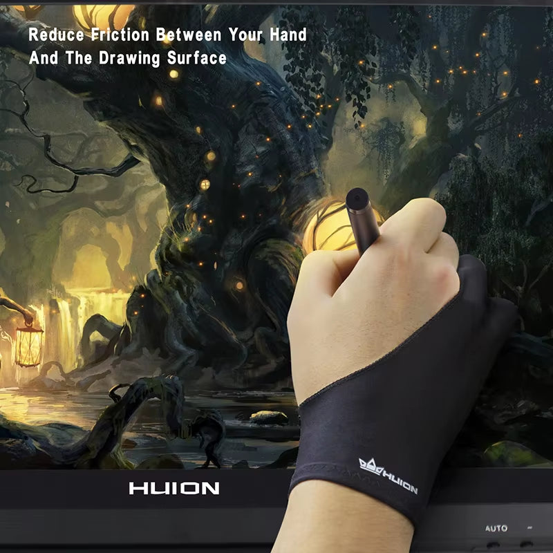 Anti-Fouling Drawing Glove for Graphics Tablet Pen Monitor Digital Drawing Tablet Light Box Tracing Board Free Size 1 PC
