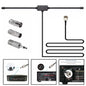 FM Radio Antenna FM F-Head Sheep Horn Antenna for Car FM TV Radio Station 75 Ohms F Female Head to TV3.5 Mono