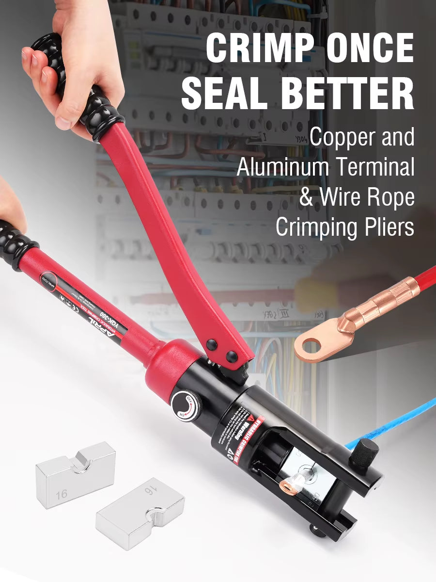 Hydraulic Crimping Tool YQK-300 Crimping Range 10-300Mm² Copper and Aluminum Terminal Compression Tool Wire Rope Crimper