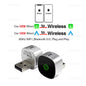 AUTOABC 2025 New 2 in 1 Wireless Carplay Adapter Plug & Plug Auto Connect No Delay Converts Wired to Wireless