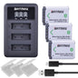 NP-BX1 Np Bx1 Battery + 3 Slots LCD Charger for Sony DSC-RX100 DSC-WX500 IV HX300 WX300 HDR-AS15 X3000R MV1 AS30V HDR-AS300