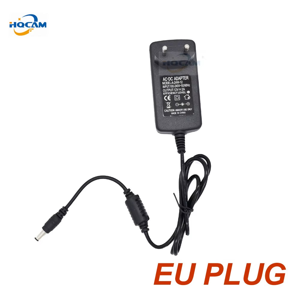 Qualified AC 110-240V to DC 12V 2A Power Supply Adapter for CCTV,EU/US/UK/AU Plug