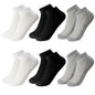 6 Pairs Breathable Men'S Socks Short Ankle Elastic Solid Color Mesh High Quality Business Unisex Sokken plus Size EU38-47