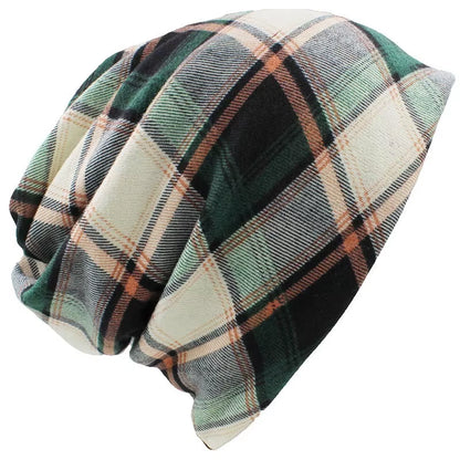 Brand Autumn Winter Hats for Women Plaid Design Contrast Color Ladies Hat Skullies and Beanies Men Hat Unisex HT022