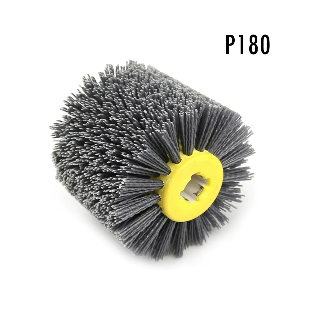 1 Pcs 120X100X19Mm Nylon Abrasive Wire Drum Polishing Wheel Electric Brush for Woodworking Metalworking