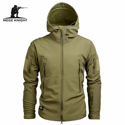 Mege Brand Clothing Autumn Men'S Military Camouflage Fleece Jacket Army Tactical Clothing Male Camouflage Windbreakers