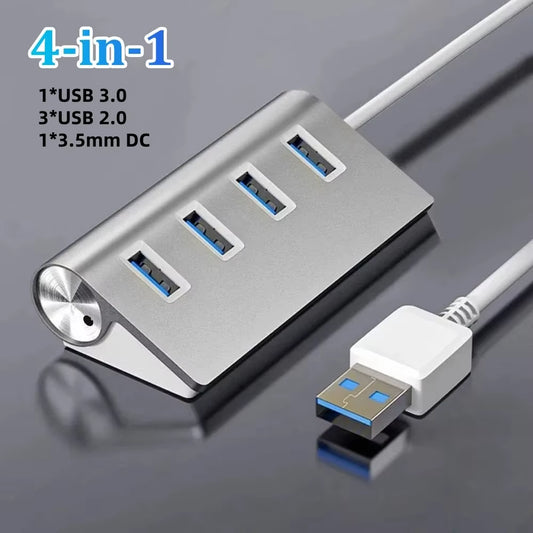 5Gbps High Speed USB 3.0 HUB 4/7Port USB 3.0 Port OTG Aluminum USB Splitter Docking Station Expander for Laptop Computer PC
