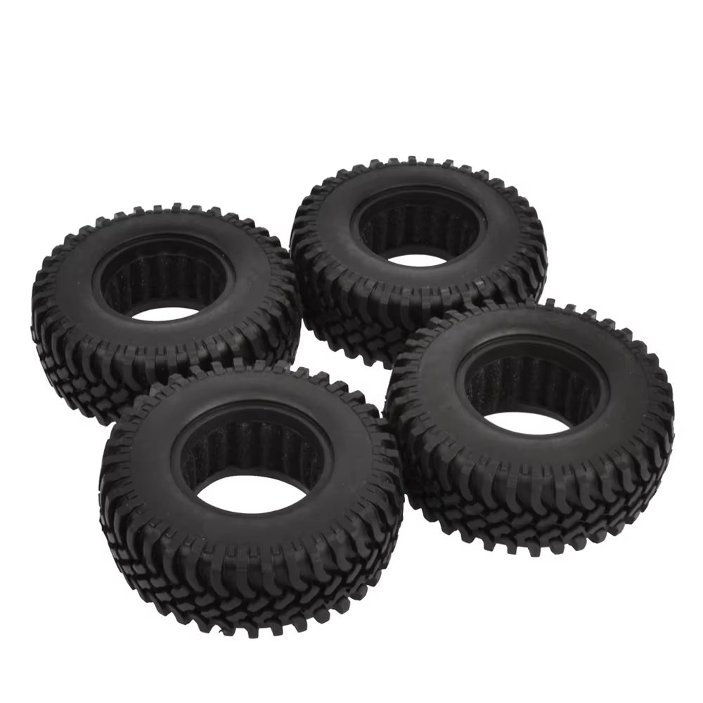 4PCS 100Mm 1.9 Inch Rubber Tires with Foam Inserts for 1:10 RC Rock Crawler Axial SCX10 D90 D110 Tamiya CC01 1.9 Inch Tyres