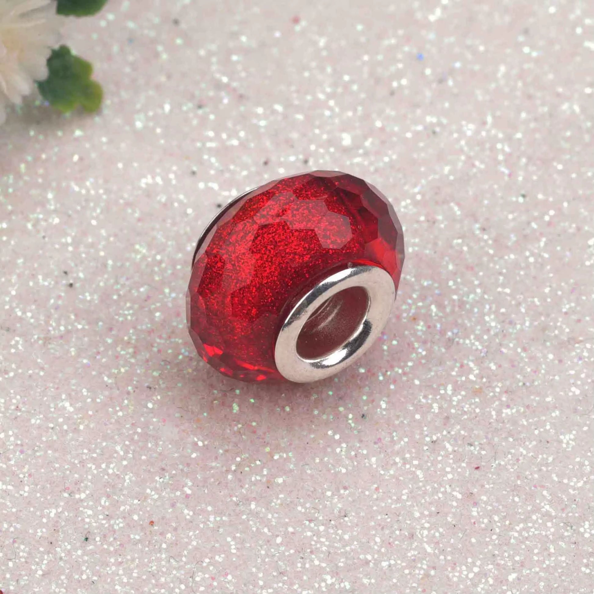 New European Colorful Lampwork Glass Bead Murano Plastic Aolly Charm Fit Pan Brand Bracelet Bangle Women DIY Jewelry Dropship