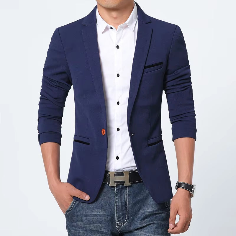 New Arrival Luxury Men Blazer New Autumn Fashion Brand Slim Fit Men Suit Terno Masculino Blazers Male