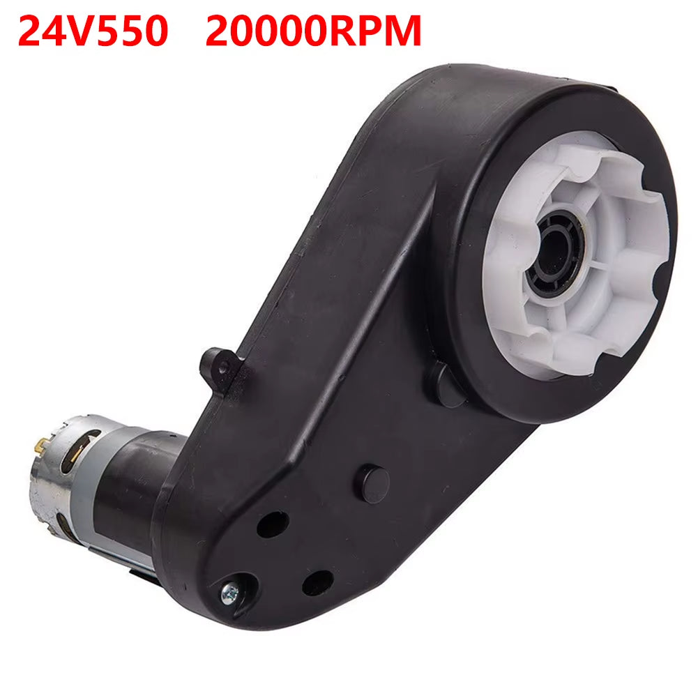 Gearmotors Gearbox 24V DC Motor 24V550 20000RPM Easy Gearbox with High Torque Quick Change Suitable for Kids Ride-On New