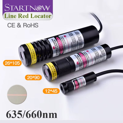 Line Red Locator 635Nm Infrared Adjustable Laser Module Locator Red Laser Line Positioning for Woodworking Stone Cutting Machine