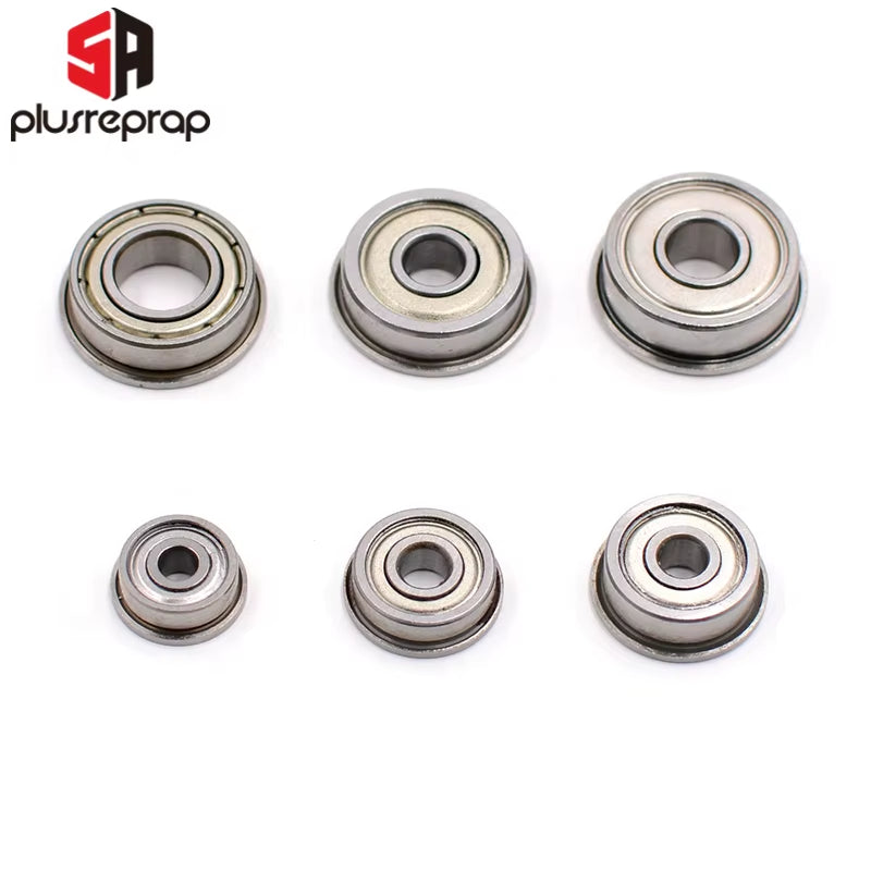 10PCS Flange Ball Bearings F623Zz F624Zz F625Zz F604Zz F606Zz F688Zz for 3D Printers Parts Deep Groove Pulley Wheel