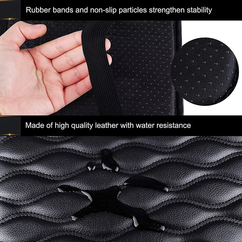Car Central Armrest Leather Pad Auto Center Console Arm Rest Non-Slip Cover Mats Waterproof Protector Car Interior Accessories