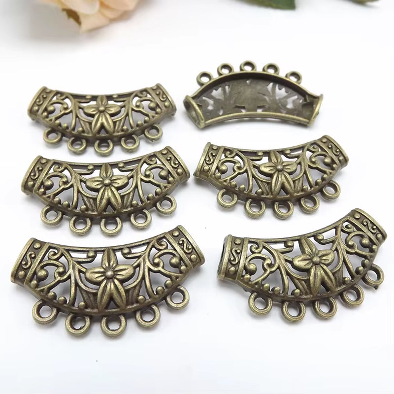 Jewelry Finding & Components Parts Autumn and Winter Sweater Chain Material Bronze Large Crane Tube Hollow Handmade #JY127