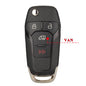 2/3/4 Button Flip Folding Car Key Shell Case for Ford Focus Fusion Mk2 Mk7 Explorer Ranger Uncut Blank HU101 Blade