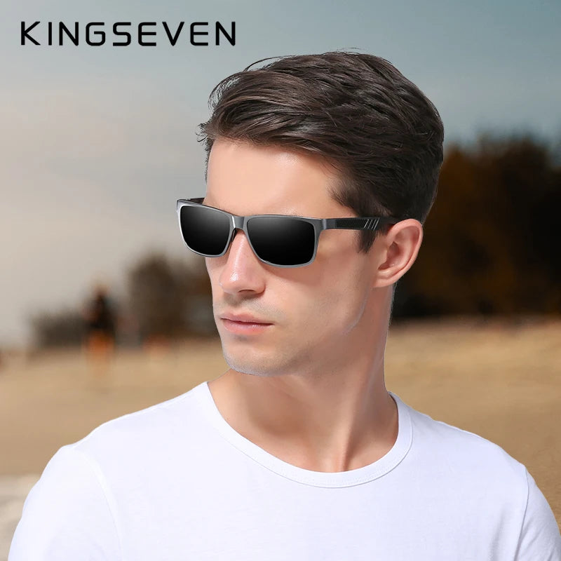 Men Polarized Sunglasses Aluminum Magnesium Sun Glasses Driving Glasses Rectangle Shades for Men Oculos Masculino Male