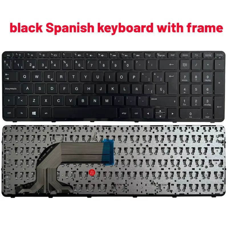 Russian/Us/Uk/Spanish Laptop Keyboard for HP Pavilion 15-N 15-E 15E 15N 15-A 15-A000 15T 15T -N 15-N000 N100 N200 15-E000 E100
