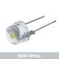 10/30PCS NEW F8 8Mm 0.5W 3.0-3.2V Straw Hat LED White Super Bright LED Lamp Wide Angle Transparent LED Lamp Strawhat LED