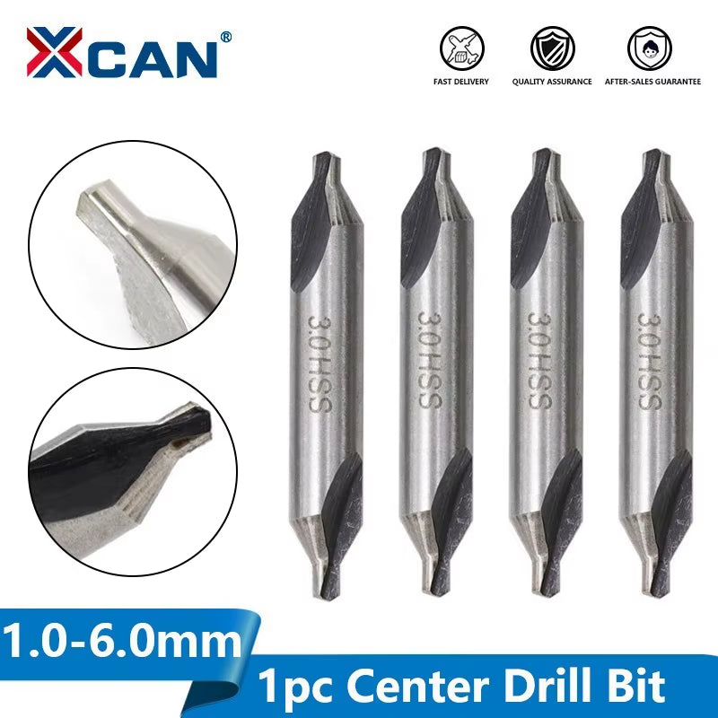 HSS Center Drills Bit 60 Degree Metal Drill Bit Power Tools Hole Drilling Hole Cutter 1.0/1.5/2.0/2.5/3.0/3.5/4.0/5.0Mm